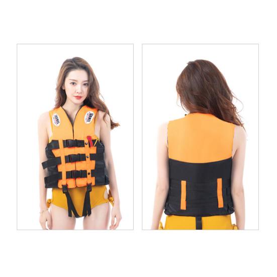 Voksen Redningsvest 100N Oppdrift Padle Redningsvest Justerbar Flyteanordning med Refleksstripe for Kajakk Båt Surf Vannsport