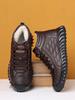 First Layer Cowhide European Wool Winter Velvet Warm Thickened Casual High Top Cotton Leather Shoes Snow Boots