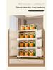 Foldable Multi-Layer Storage Cabinet for Bedroom and Living Room
