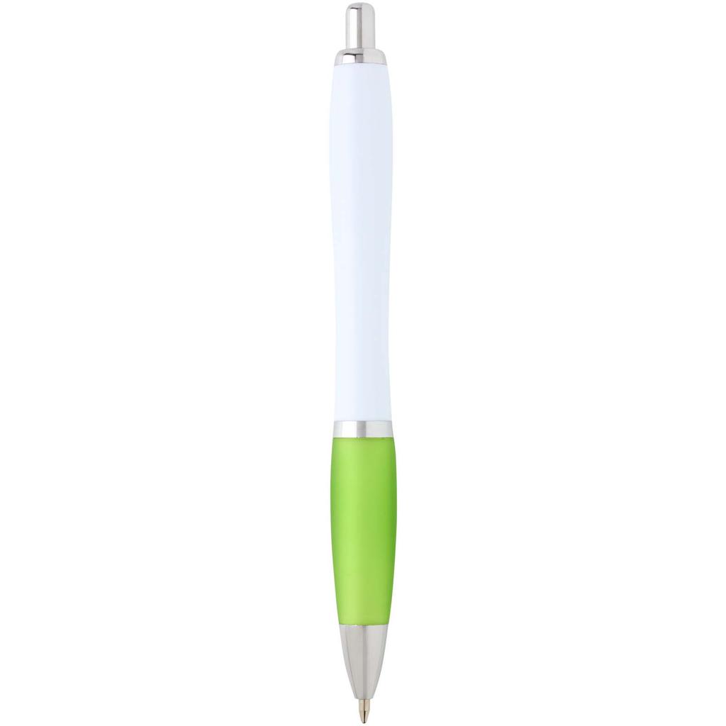 Plastic pen recycled "Nash" (blue ink) Grein lime