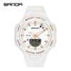 SANDA 6005 Feminino Luxury Sport Military Women's Watches 5ATM Waterproof blueFashion Quartz Watch for Female Clock Relogio