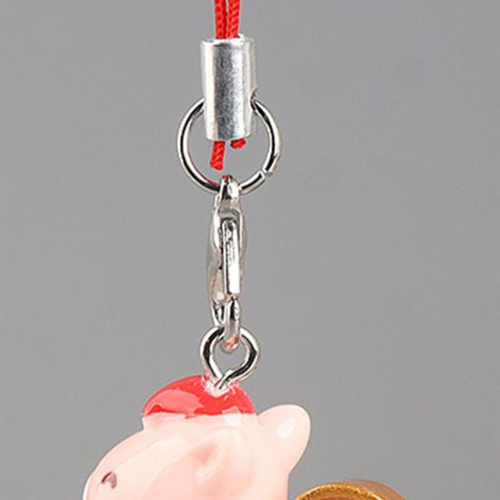 Phone Pendant 2026 Year of Horse Charm Good Luck Keychain Zodiac Animal Shape Mobile Phones Keys Bags Ornament