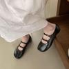 IPPEUM Split Toe Shoes Ballet Flats Buckle Straps 2025 New Summer Mary Janes Ballerinas Zapatos Mujer