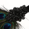 Vintage Peacock Applique Forehead Headband Headpiece Costume Elegant and Stylish 1920s