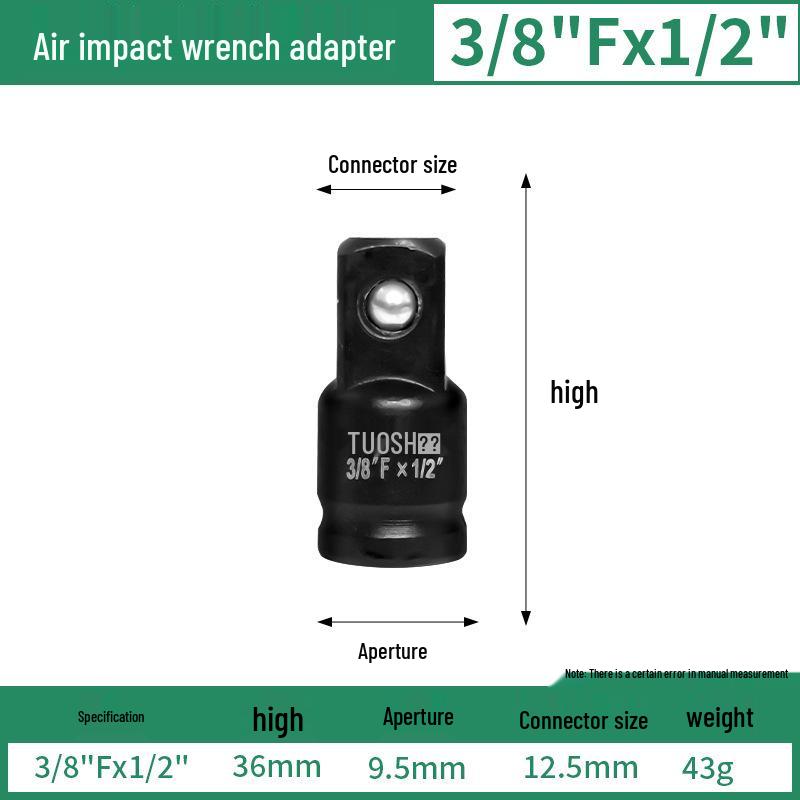 Electric Pneumatic Wrench Adapter: Large To Medium/Small with Anti-Slip Grip