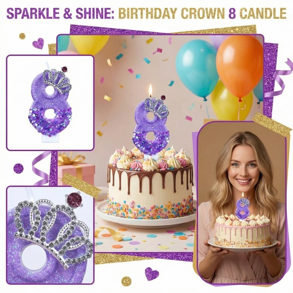 Fashion Cartoon Creative Birthday Candles Party Digital Candles