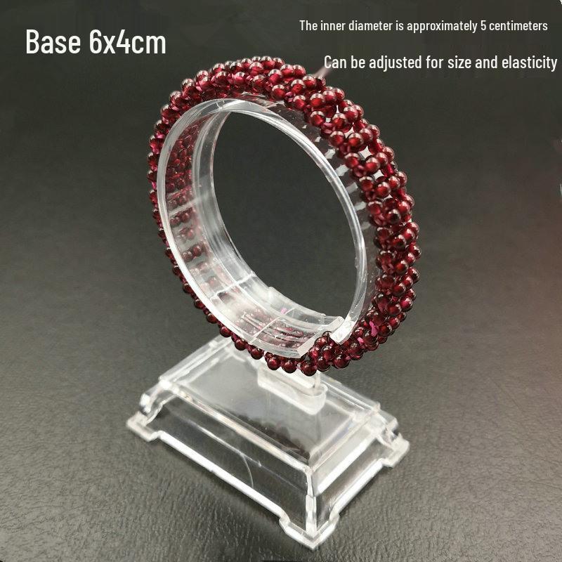 Soportes de Exhibición de Joyería de Pulsera y Brazalete de Cristal de Jade Transparente Acrílico