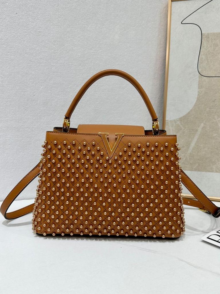 Sac à main tendance européen et américain en perles: Polyvalent Simple Épaule & Bandoulière pour le Travail, les Déplacements, ou le Street Style du Soir