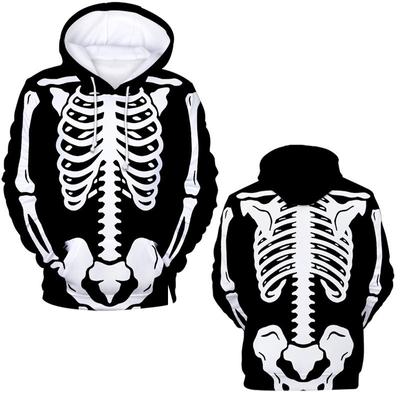 Halloween Scary Skeleton Skull Hoodies 3D Print Man Women Casual Streetwear Hoodie Pullovers Hooded Sweatshirts Kids Clothing