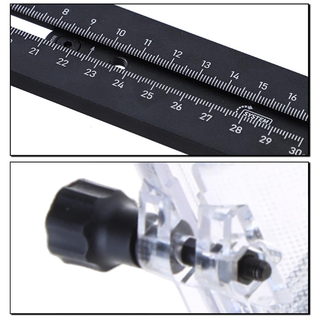 Portable Circle Cutting Jig for Electric Trimming Machine Wood Router Milling Circle Slotting Base DIY Tools with Scale