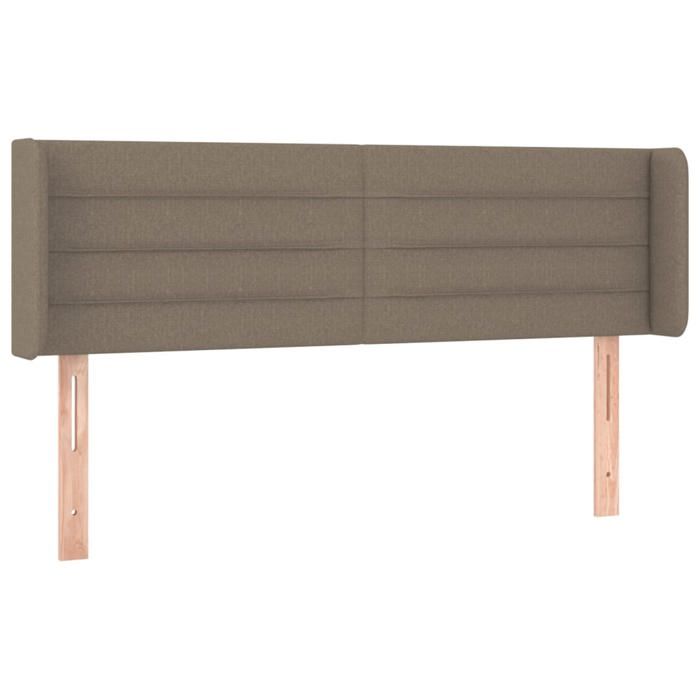 VidaXL Tête de Lit à LED Meuble de Chambre à Coucher Accessoire de Lit Double Tête de Cadre de Lit Intérieur Taupe 3123378