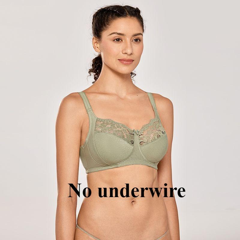 Sexy Lace Bra with Thin Cotton Lining for Large Breasts