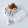 OSK Onigiri Lunch Pastel with Pressed Microwave Made in Japan Box, 465ml, Gray, Mould, Antibacterial, Lock, Safe, LS-15,