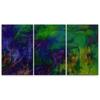 Three piece picture canvas print Abstract Woman Painted