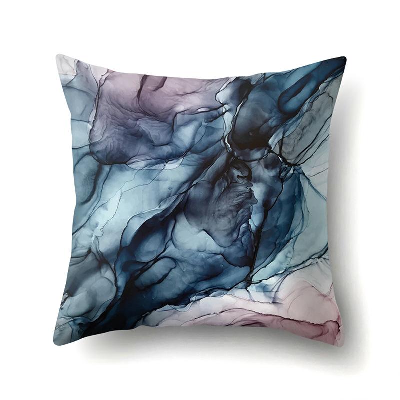 Nordic Modern Abstract Ins Style Polyester Pillow Case Car Decoration Home Printed Waist Cushion Pillow Case