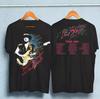 Vaughan Ray Stevie 1990 Tour Step Vintage 2 Strony Unisex Czarny T-shirt Unisex T-shirt