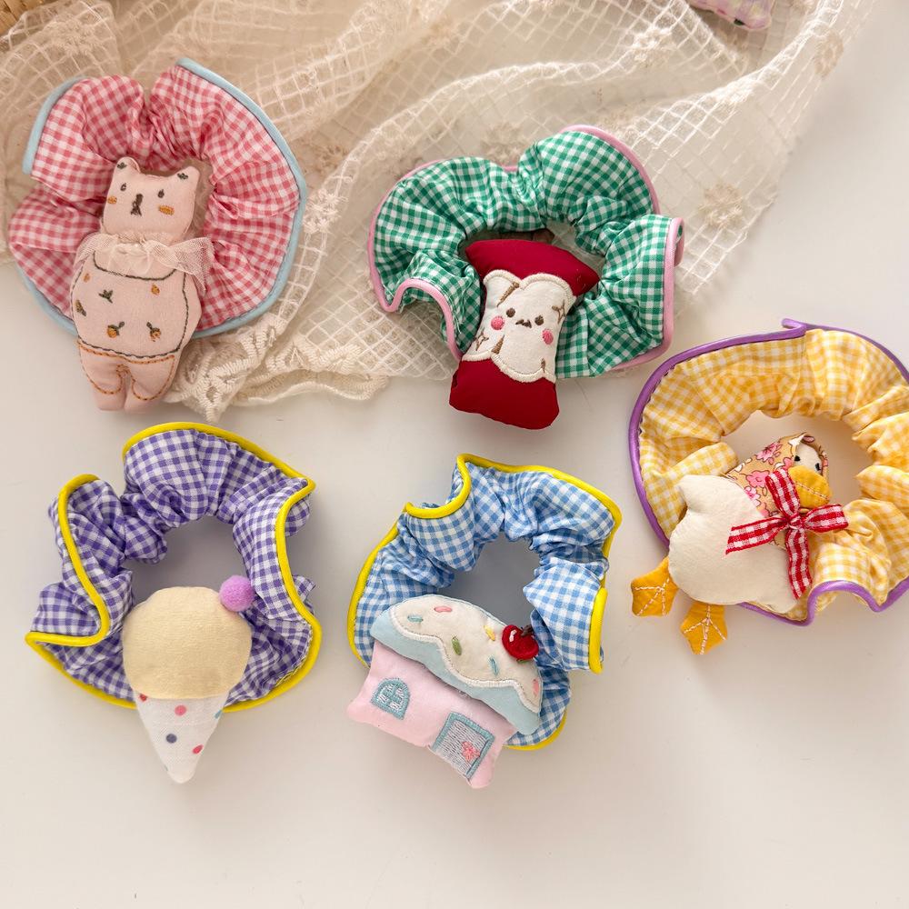 Children's Elastic Hair Bands Cartoon Cute Baby Girls Hair Rope Ties Ponytail Holder Rubber Bands Kids Headwear Hair Accessories