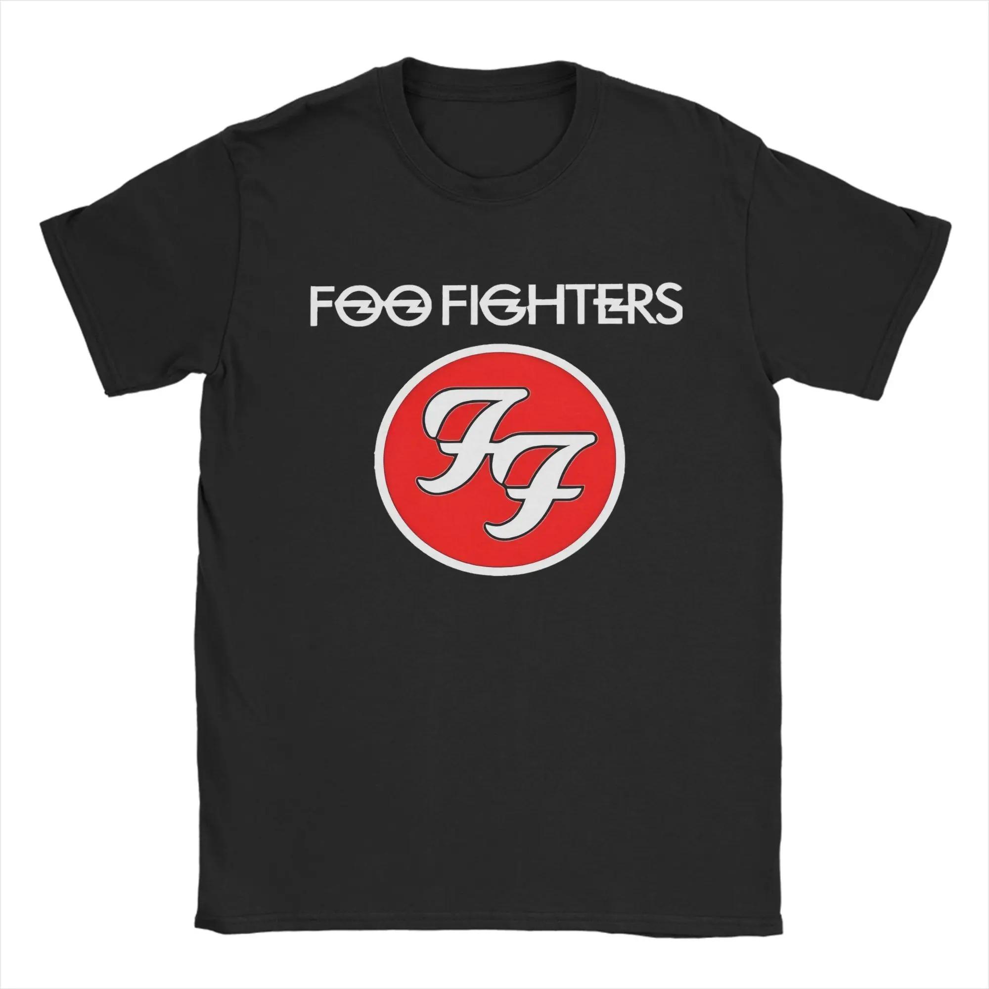 

F-Fighters Graphic Print T Shirt Rock Band Cotton Clothing Trendy Short Sleeve Unisex Round Neck Tee Shirt Printed T-Shirt S