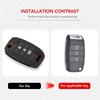 Silicone 2/3/4BT Flip Remote Car Key Shell For Kia Carens Ceed Rio Sportage Optima Sorento Cerato Soul Forte Seltos Fob Housing