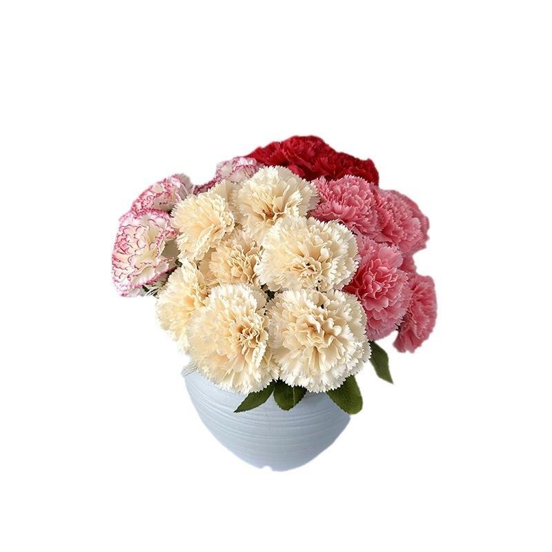 Artificial Carnation Floral Decor For Home Styling And Creative Projects