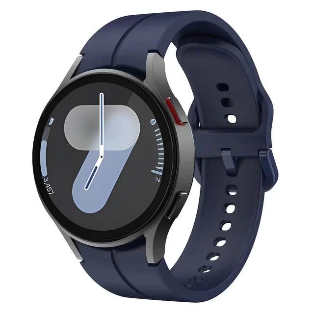 Oryginalny Silikonowy Pasek Do Samsung Galaxy Watch 7/6/5/4 44mm 40mm 5 Pro Sportowa Bransoleta Galaxy Watch 6 4 Classic 47mm 43mm Pasek