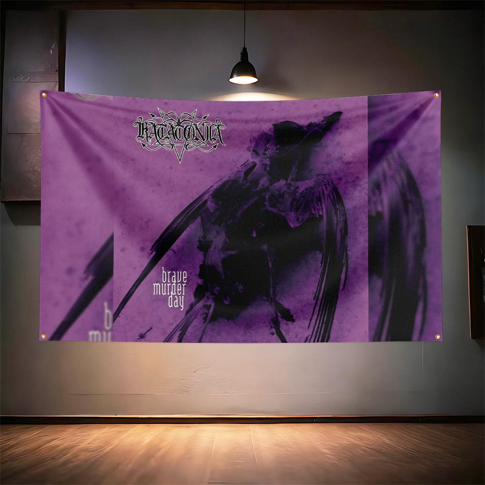 Rock Music Flag 3x5ft For Katatonia Fans Banner Hd Print Brass Grommet Garage Bedroom Living Room Dorm Wall Decor Tapestry