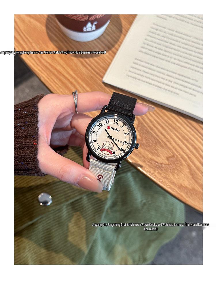 GCCLIYO Women's Retro Canvas Strap Watch