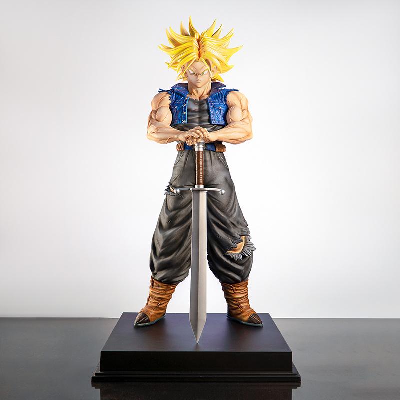 In Stock Dragon Ball Z Figure 2% Trunks And Grand Priest Jt Statue Action Model Future Trunks Super Saiyan Collectible Plaything Gift