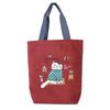 Kusguru Japan Women's Fleece Tote Bag, 247627, Red