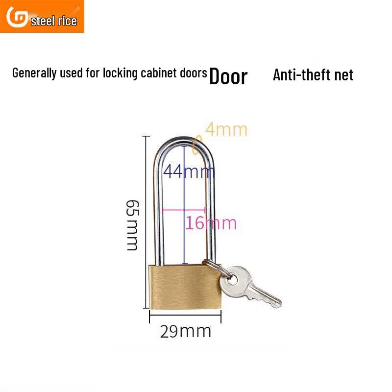 CBTS-L Brass Long Shackle Padlock