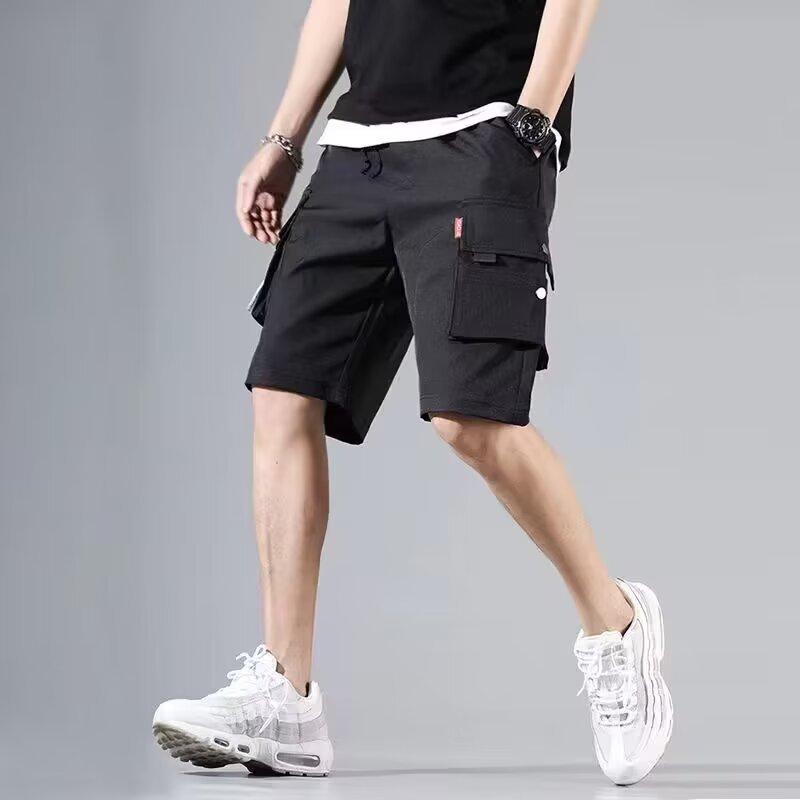 Summer American Black Work Shorts Men's Casual Mid-pants Loose Men's Five-point Pants