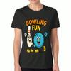 Bawełniany T-shirt unisex na urodziny w stylu kręgli, Nadruk wysokiej jakości z bawełny premium, Trwały, Codzienny i Modny, Z zabawną grafiką kręgli i kuli