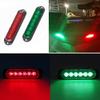 Corrosion Resistant Red Blue Marine Navigation Light 6 LEDs Waterproof Housing For Boats Yachts Marine Applications 2pcs