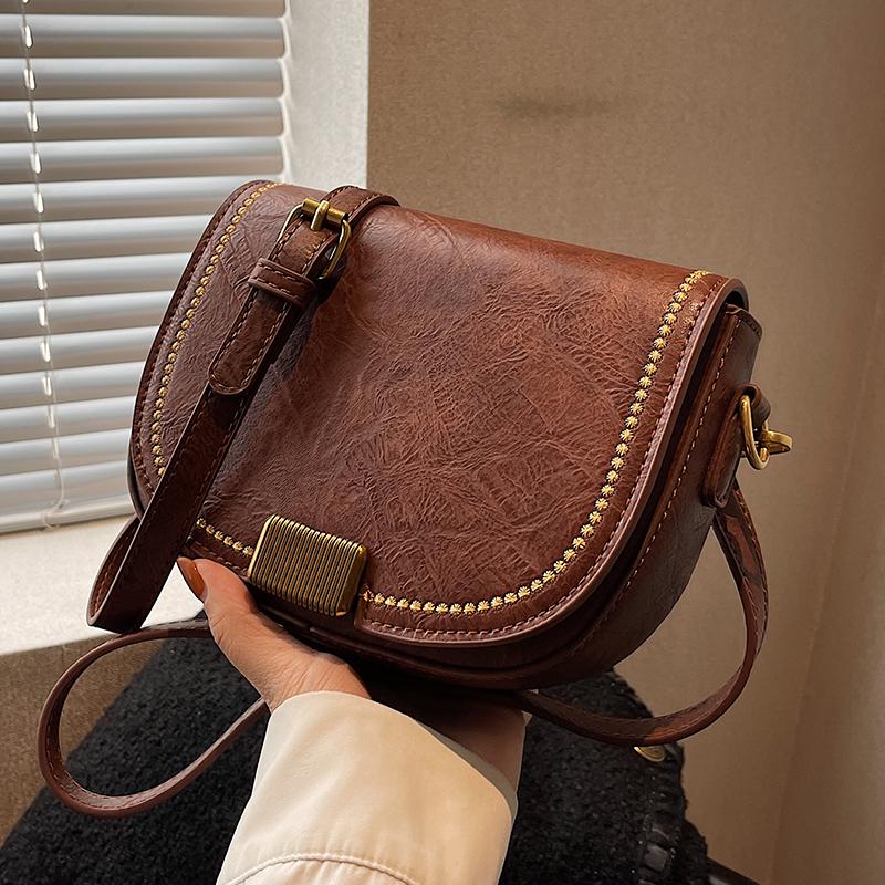 Retro Underarm Bags Women's New PU Fashion High-Quality Messenger Bags Korean Chic All-Match Shoulder Bags