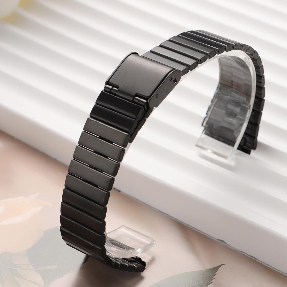 Vintage 18mm 20mm Edelstahlarmband für CASIO F-91W/A158/A159/A168/A169/B650/AQ230/AE500W Uhrenarmband Silm Metallarmband Gürtel