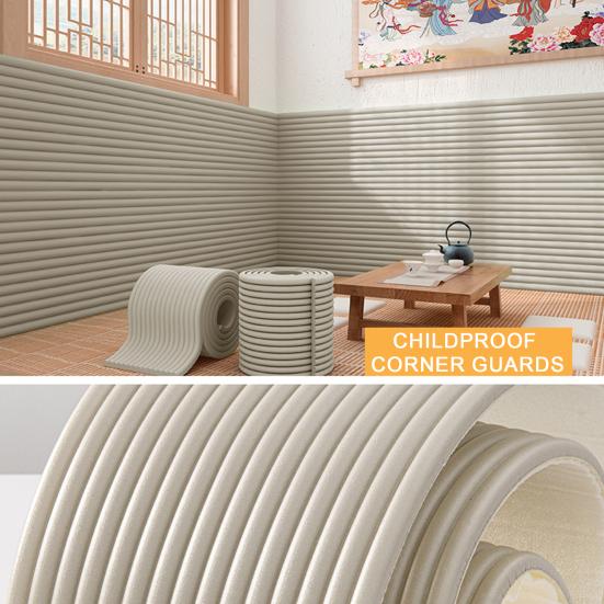 200x30/40CM Selvklebende Kollisjonsstripe Skum Sikkerhetsstøtfangerbeskyttelse 1CM Tykk Barnesikring Møbelhjørne Skrivebord Bordkantbeskytter