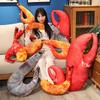 40/60/80cm Peluche Kawaii Gambero Pescante Animali di Peluche Gamberetti Astici Bambola Cuscino Morbido Divertente Regali di Compleanno per Bambini Ragazzi