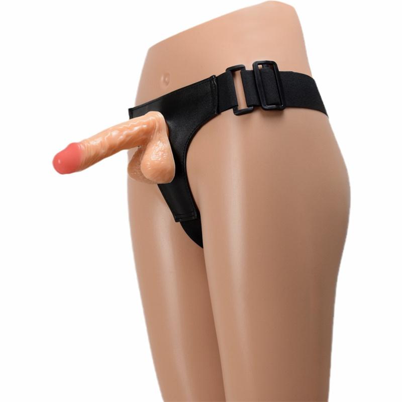 Wearing Dildo Women's Lesbian Gay Sex Panties Les Dildo Adult Sex Products