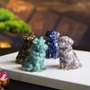 Cani Cristallo Resina Shih Tzu Neve E Golden Retriever Arredamento Casa Regalo Per Amanti Degli Animali