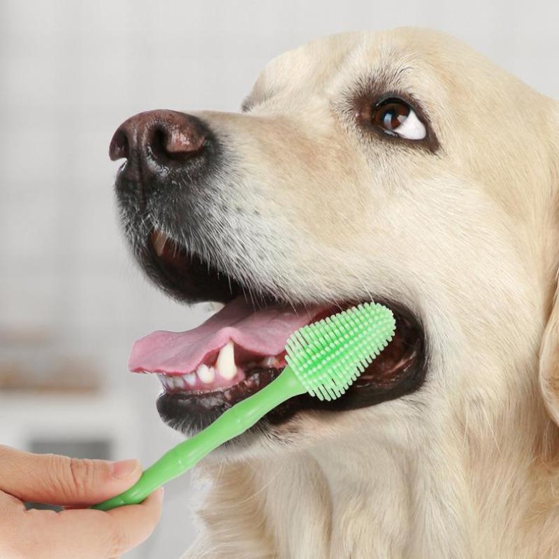 Pet 360Degree Toothbrush Cat And Dog Oral Cleaning Universal Teeth Cleaning Prevention Of Calculus Soft Silicone Pet Cleaning Supplie