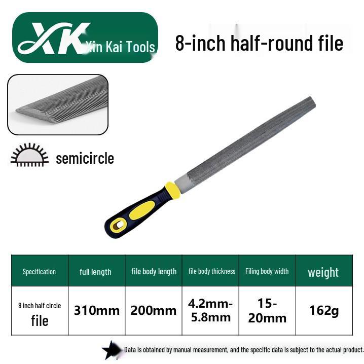 Steel Grinder File - Flat & Triangular Medium-Tooth Wear-Resistant Metal File