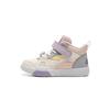 Li Ning Kids Synthetic Leather Woven Comfortable Versatile Non-Slip Shock Absorbing Wear-Resistant Rebound Breathable Mid-Top Kids Sneakers YKNU100-14