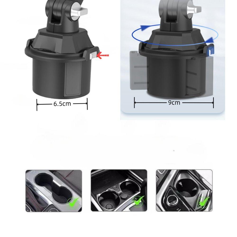 Supporto con Portabicchiere Rotante a 360° Supporto Regolabile per Tablet Supporto Portatile per Telefono Organizer per Auto