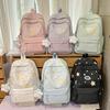 The new Japanese ins high-value, fresh, sweet and cute star backpack for junior high school students, large-capacity backpack for women