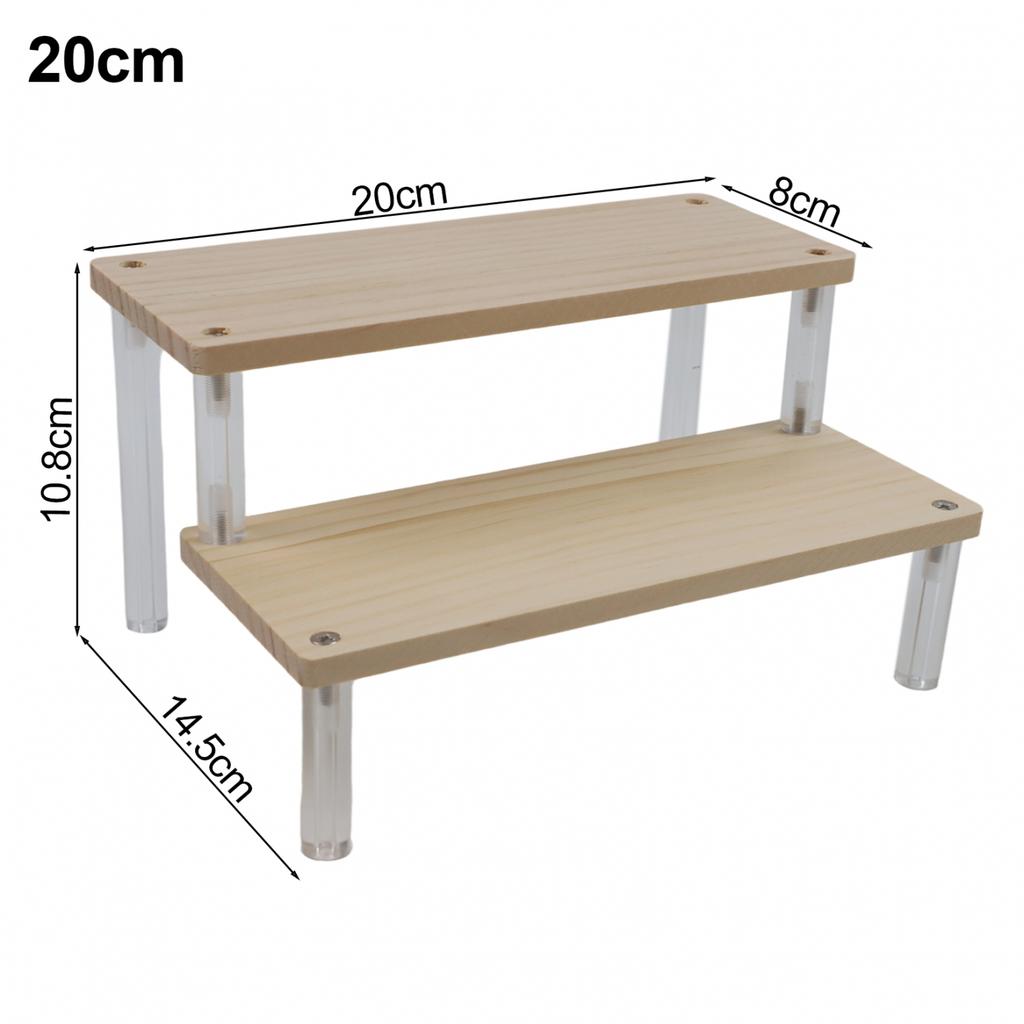 Collectibles Display Acrylic Display Rack Wooden Ladder Rack