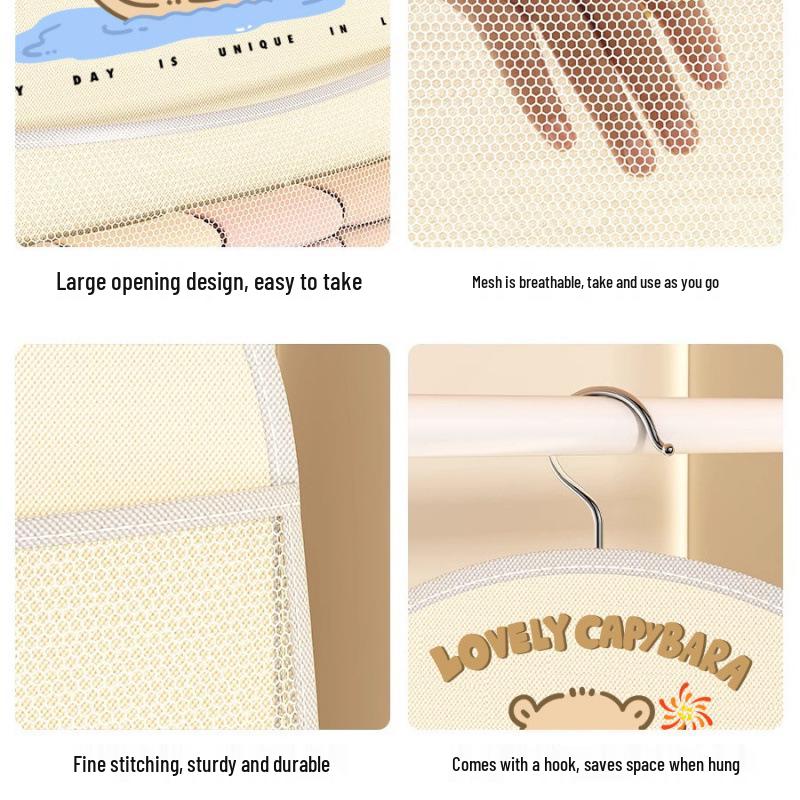 Hanging Mesh Pocket Organizer for Underwear & Socks