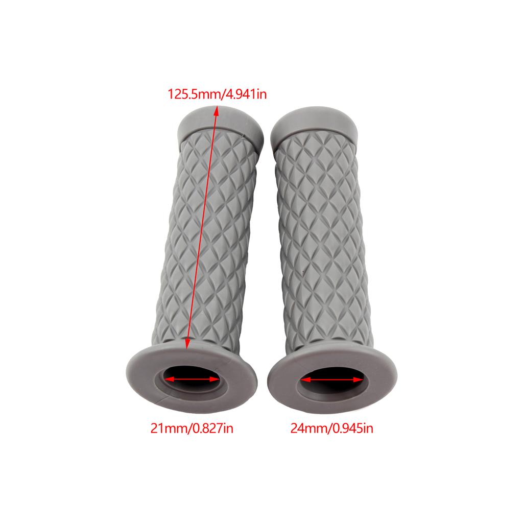 Universal Retro Motorbike Rubber Handle Grips Scooter Accessories For Harley Cafe Racer Yamaha Motorcycle Pit Bike Grip