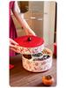 New Year Floral Bird Stackable Rotating Snack Plate for Living Room
