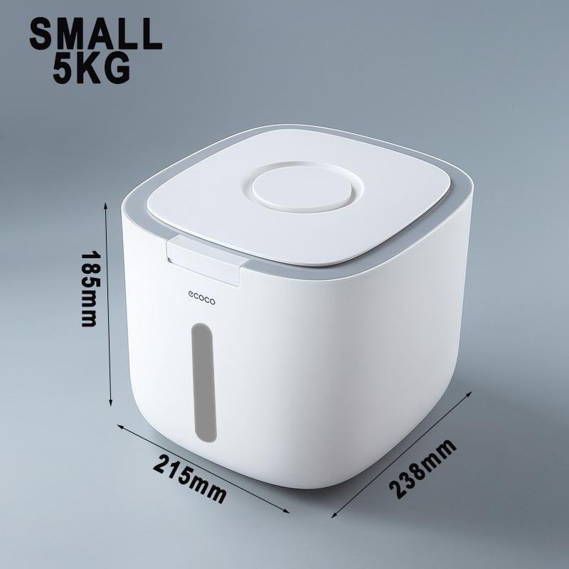 

Kitchen Nano Rice Container Bucket Dispenser Anti-Bug Sealed Grain Automatic Pet Food Storage Box Pet Food Storage Container