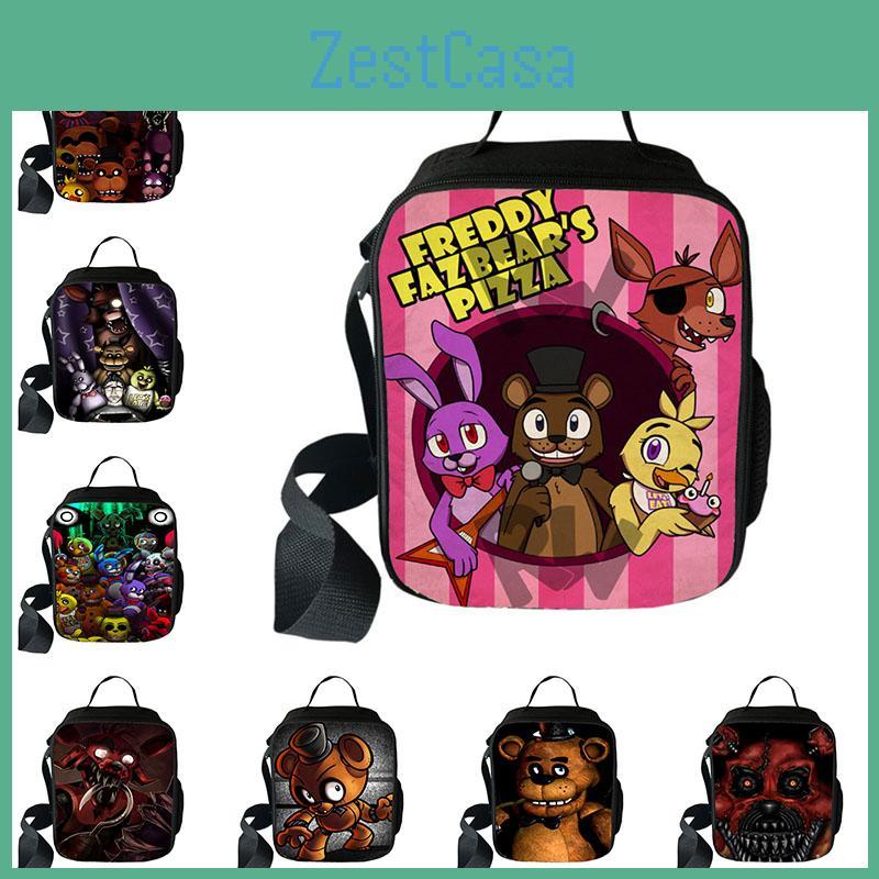 Five Nights At Freddy's Insulated Lunch Bag With Large Capacity And Mesh Pocket